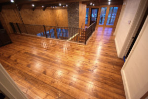 Flooring in home, rough sawn flooring, smooth flooring