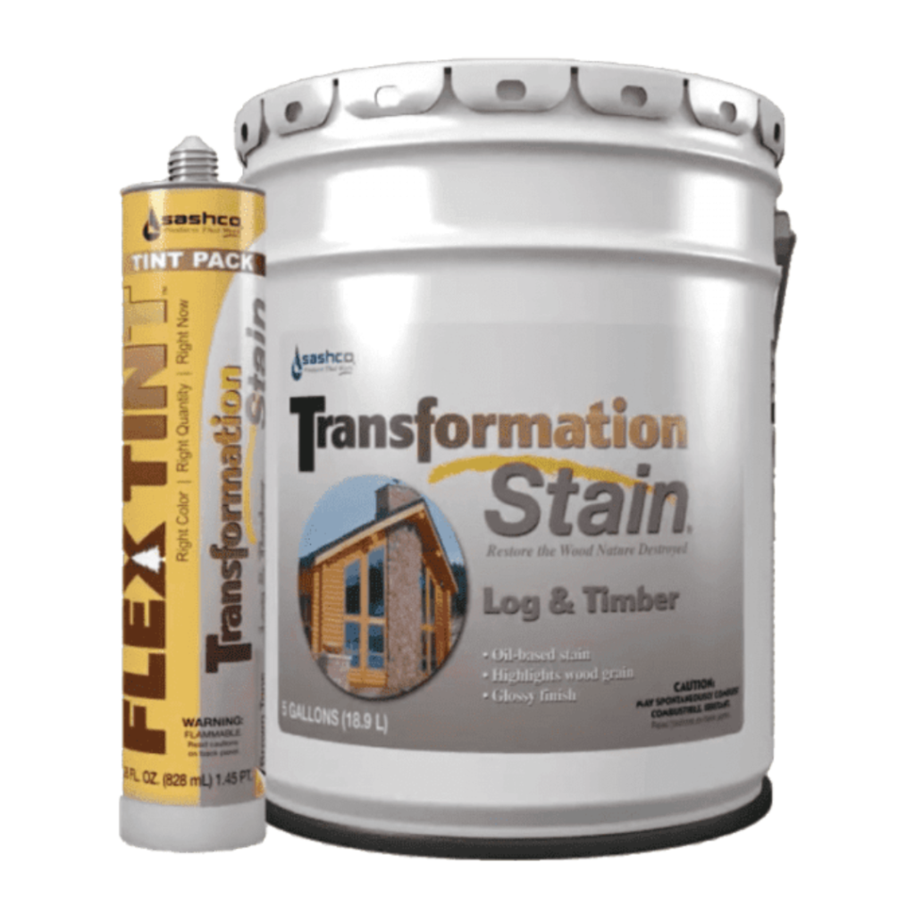 Transformation Log & Timber Stain Flex Tint 5 Gallon Bundle
