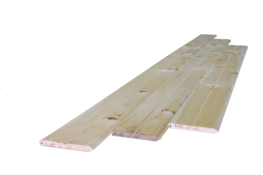 Tongue and Groove (1x8 vjoint) Heartwood Log & Lumber, LLC